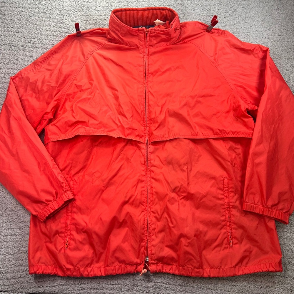 Woolrich Windbreaker Jacket Vintage Red XL Retro Sporty Granola Girl 90s